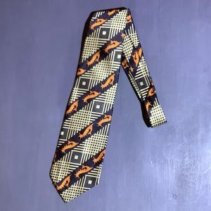 Vintage Pierre Cardin 4” Wide Silk Tie | 1970s